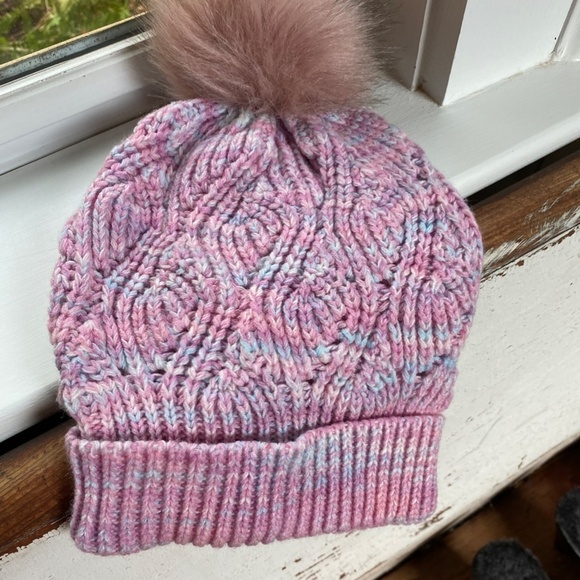 Anthropologie Pink Pom Knit Beanie main image 4